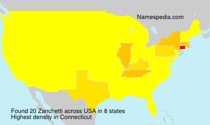 Surname Zanchetti in USA Surname Zanchetti in USA