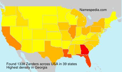 Surname Zanders in USA Surname Zanders in USA