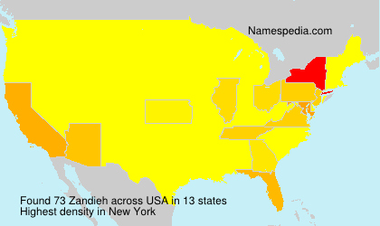 Surname Zandieh in USA Surname Zandieh in USA