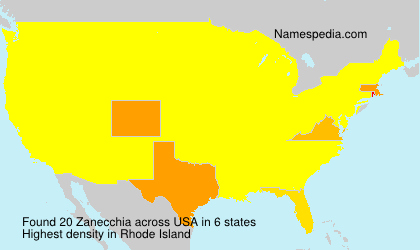 Surname Zanecchia in USA Surname Zanecchia in USA
