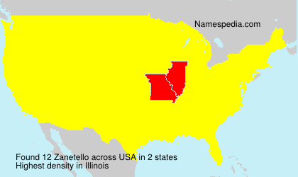Surname Zanetello in USA Surname Zanetello in USA