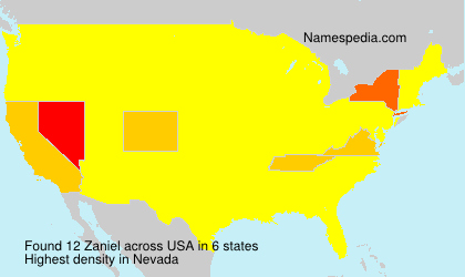 Surname Zaniel in USA Surname Zaniel in USA