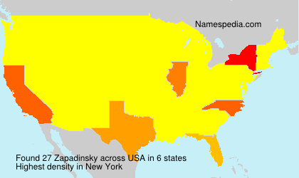Surname Zapadinsky in USA Surname Zapadinsky in USA