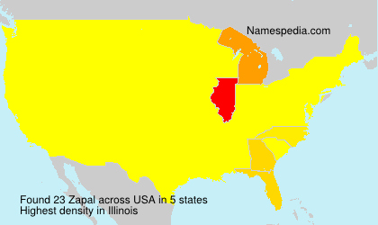 Surname Zapal in USA Surname Zapal in USA