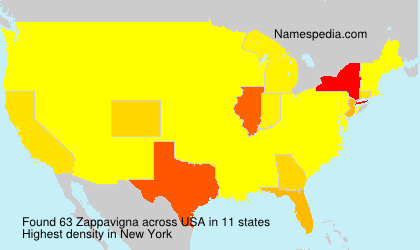 Surname Zappavigna in USA Surname Zappavigna in USA