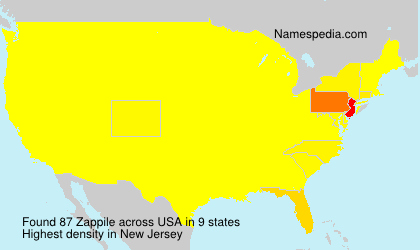Surname Zappile in USA Surname Zappile in USA