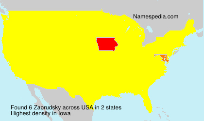 Surname Zaprudsky in USA Surname Zaprudsky in USA
