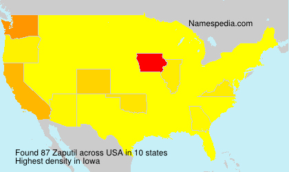 Surname Zaputil in USA Surname Zaputil in USA