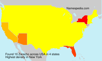 Surname Zaracho in USA Surname Zaracho in USA