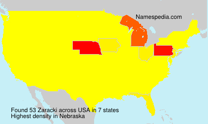 Surname Zaracki in USA Surname Zaracki in USA