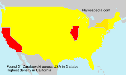 Surname Zarakowski in USA Surname Zarakowski in USA