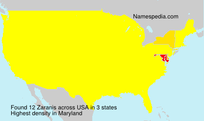 Surname Zaranis in USA Surname Zaranis in USA