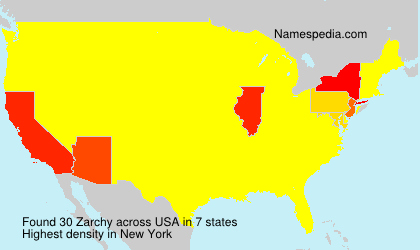 Surname Zarchy in USA Surname Zarchy in USA