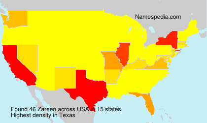 Surname Zareen in USA Surname Zareen in USA