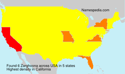 Surname Zarghoona in USA Surname Zarghoona in USA