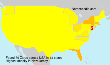 Surname Zaros in USA Surname Zaros in USA