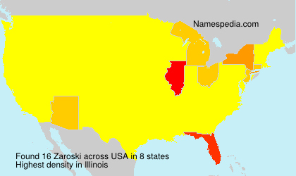Surname Zaroski in USA Surname Zaroski in USA