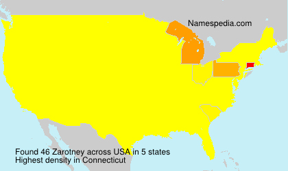 Surname Zarotney in USA Surname Zarotney in USA