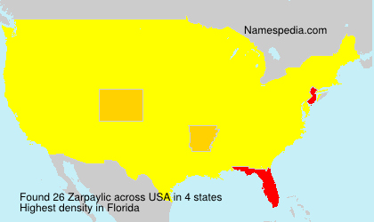 Surname Zarpaylic in USA Surname Zarpaylic in USA