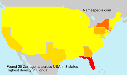 Surname Zarragoitia in USA Surname Zarragoitia in USA