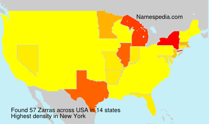 Surname Zarras in USA Surname Zarras in USA