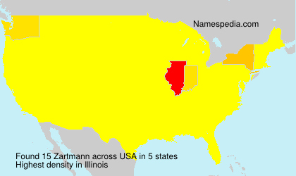 Surname Zartmann in USA Surname Zartmann in USA