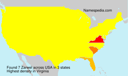 Surname Zarwel in USA Surname Zarwel in USA