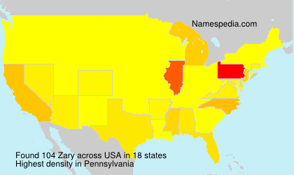 Surname Zary in USA Surname Zary in USA