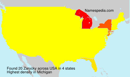 Surname Zarycky in USA Surname Zarycky in USA