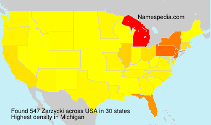 Surname Zarzycki in USA Surname Zarzycki in USA