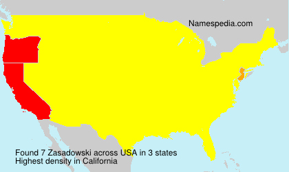 Surname Zasadowski in USA Surname Zasadowski in USA