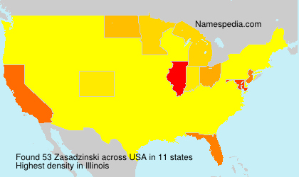 Surname Zasadzinski in USA Surname Zasadzinski in USA