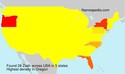Surname Zash in USA Surname Zash in USA