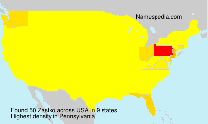 Surname Zastko in USA Surname Zastko in USA