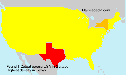 Surname Zatout in USA Surname Zatout in USA