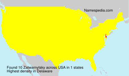 Surname Zatwarnytsky in USA Surname Zatwarnytsky in USA