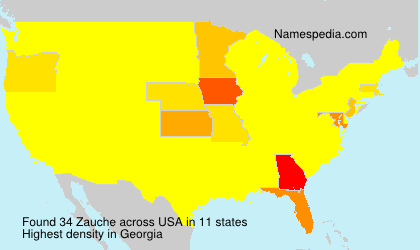 Surname Zauche in USA