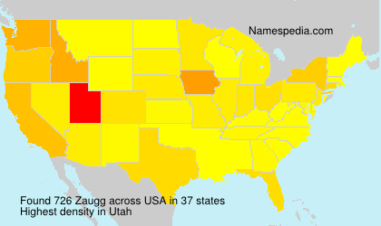 Surname Zaugg in USA Surname Zaugg in USA