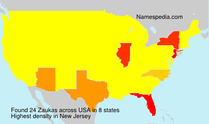 Surname Zaukas in USA Surname Zaukas in USA