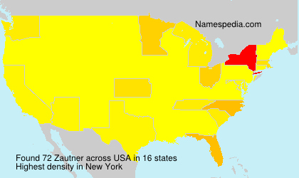Surname Zautner in USA Surname Zautner in USA