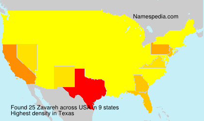 Surname Zavareh in USA Surname Zavareh in USA