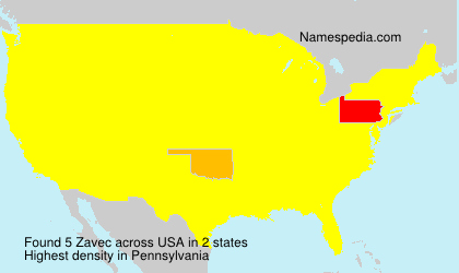 Surname Zavec in USA Surname Zavec in USA
