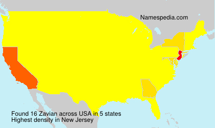 Surname Zavian in USA Surname Zavian in USA