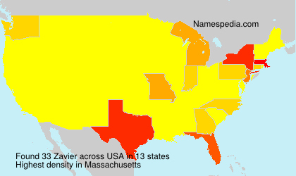 Surname Zavier in USA Surname Zavier in USA