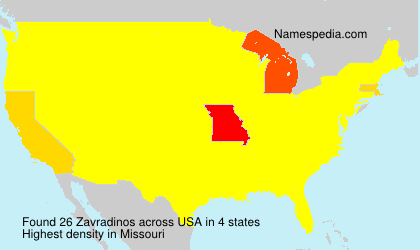 Surname Zavradinos in USA Surname Zavradinos in USA