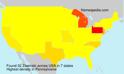 Surname Zawinski in USA Surname Zawinski in USA