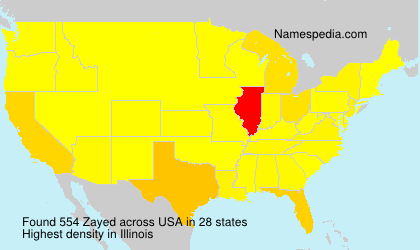 Surname Zayed in USA Surname Zayed in USA