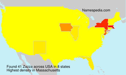 Surname Zazza in USA Surname Zazza in USA