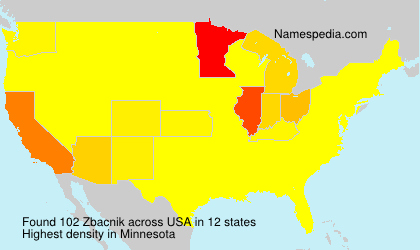 Surname Zbacnik in USA