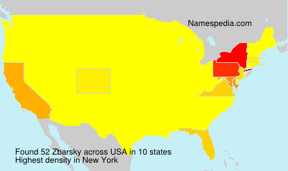 Surname Zbarsky in USA